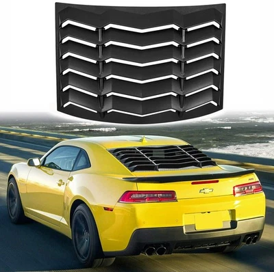 Rear Window Louver For Chevrolet Camaro 2010-2015 Matte Black ABS Sunshade - Imagem 1 de 4