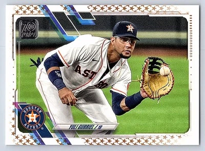 2021 Topps Factory Set Gold Stars # 147 - Yuli Gurriel - Houston Astros - Image 1 of 2