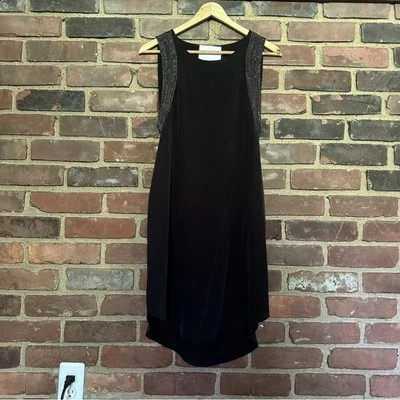 Haute Hippie | Chain Embellished Silk Dress Sz Small -36 chest -Cheapchicplus - Image 1 of 4