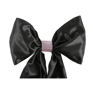 50 Pink Rhinestone Bow Covers - 8 Row - wedding chair sash reusable - Picture 1 of 5