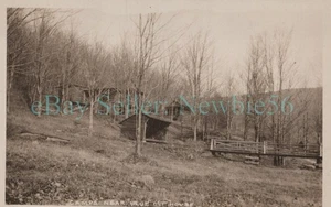 Blue Mountain Lake NY - CAMPS NEAR MOUNTAIN HOUSE - RPPC Postcard Adirondacks - Picture 1 of 2