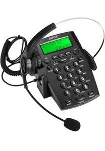AGPtek Call Center Dialpad Headset Telephone with Tone Dial Key Pad & REDIAL - Zdjęcie 1 z 8