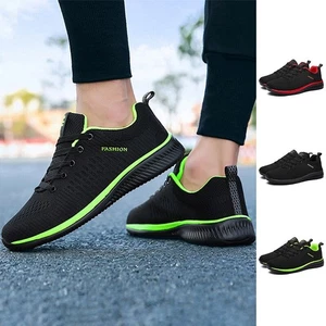 Mens Lightweight Running Trainers Breathable Gym Sports Sneaker with Air Cushin - Picture 1 of 11