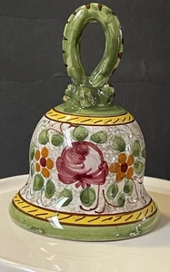 Vintage Deruta Keramik Handarbeit handbemalt kleine Glocke Made in Italy - Bild 1 von 15