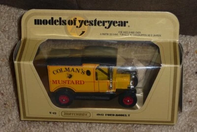 1978 Matchbox/Lesney Модели Прошлого Года Y12 1912 Ford Model T Colman's Mustard - Изображение 1 из 2