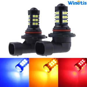 2Pcs High Power HB3 9005 LED Fog Light Bulbs 30-SMD 3030 DRL Headlight w/ Lens - Picture 1 of 14