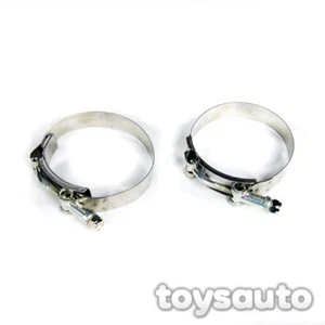 2 x 3" Range (80-88mm) Stainless Steel Intercooler Turbo Intake T Bolt Clamp - Picture 1 of 1