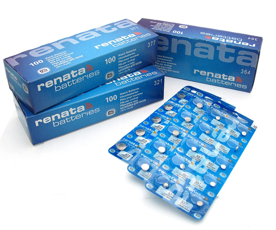 Renata Watch battery, All Sizes, Silver Oxide, Long Life, Swiss Made Batteries - Image 1 of 1