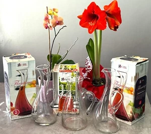 3 Klarglas Wein Wasser Getränke Dekanter: 2 Flamingo & 1 Gala Hergestellt in Ägypten - Bild 1 von 22