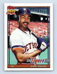 1991 Topps John Shelby Detroit Tigers #746