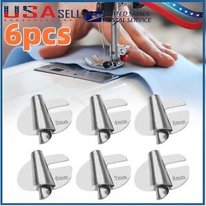 6pcs Sewing Rolled Hemmer Foot,Rolled Hem Attachment for Sewing Machine