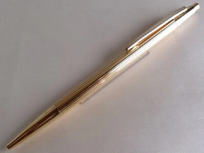 Mecanismo de clipe de caneta esferográfica Montblanc Noblesse folheado a ouro - Imagem 1 de 4