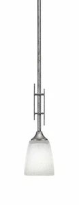 Toltec Lighting Uptowne 1 Light Mini Pendant White Muslin Glass New - Picture 1 of 3