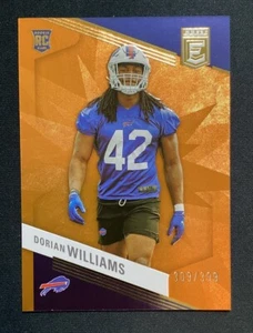 2023 Donruss Elite Rookies Orange /399 Dorian Williams #137 Rookie RC Bills - Picture 1 of 3