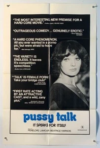 X-RATED Commedia PUSSY TALK Locandina Film Originale 1sh Sexy Penelope Lamour - Foto 1 di 1