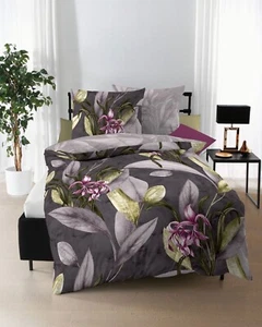 Kaeppel Mako Satin Bettwäsche 2tlg Asmara mauve 135 x 200 80 x80 cm - Bild 1 von 1