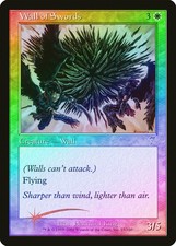 Wall of Swords FOIL 7th Edition PLD White Uncommon MAGIC MTG CARD ABUGames