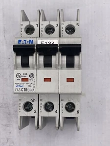 Eaton FAZ-C10/3-NA 3-poliger 10 Ampere Schutzschalter - Bild 1 von 6