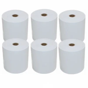 6 Rolls Premium 80x80mm POS Cash Register Receipt Thermal Paper Rolls - Picture 1 of 5