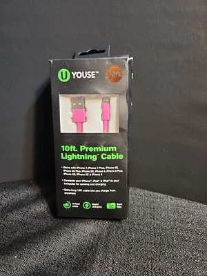 U Youse 10ft Premium  Apple Charging Cable - New - Image 1 of 4