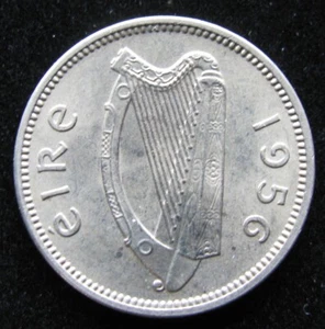 IRELAND KM# 12a – 3 PENCE – 1956 – BU - Picture 1 of 2