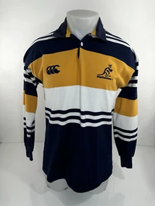 WALLABIES / CANTERBURY - Embroidered Mens S / M Polo Rugby Shirt - Picture 1 of 6