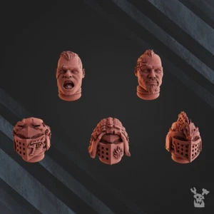 Fire Lizards Heads Set #1 x10 DakkaDakka.Store - Picture 1 of 2