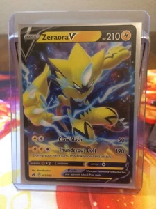 2023 POKEMON SWORD AND SHIELD CROWN ZENITH #053/159 ZERAORA V - Picture 1 of 2