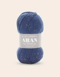 Sirdar Hayfield BONUS ARAN WITH WOOL Knitting Wool Yarn 400g-732 Colour Pop Blue - Picture 1 of 1