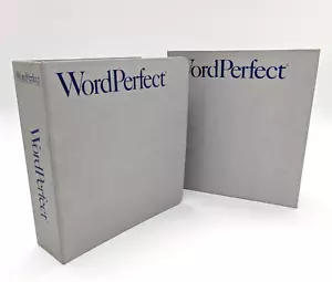 Ancien classeur manuel Word Perfect 5.0 1989 sans logiciel bon état - Photo 1/14