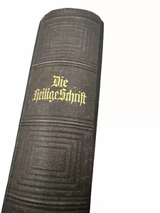 Die Heilige Srhrift Deutsche Bibel 1935 hat seltene Fotos Karten von Jerusalem Vintage - Bild 1 von 24