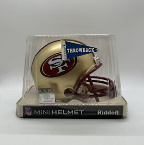 San Francisco 49ers 1996-08 Riddell Throwback Mini Helmet! Date Code June 2014