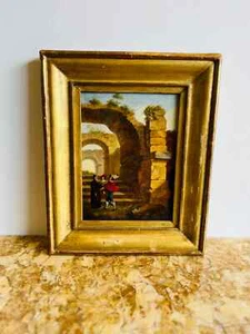 Oil On Canvas Painting Depicting Ancient Ruins - 576004 - Picture 1 of 4