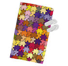 Jigsaw Pattern MICROFIBRE BEACH TOWEL Designer Multi-Coloured