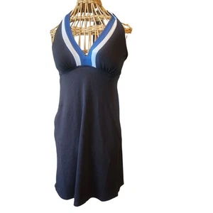 Tommy Bahama Ladies Island Cays Indigo Blue Halter Cover Up Dress Size XS NEW - Picture 1 of 9