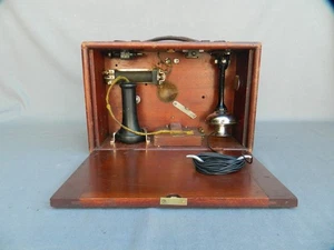 Antique TELEGRAPHONE for Voice Calls over Telegraph Lines - Picture 1 of 16