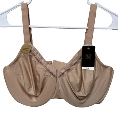 Wacoal 34G Bra Perfect Primer Full Figure Underwire Tan Beige 855213 NEW NWT - Image 1 of 4