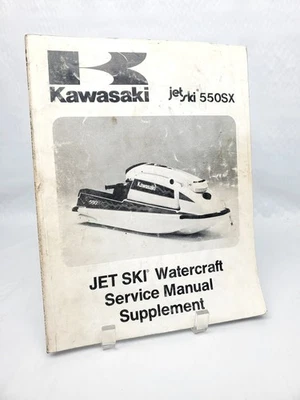 Kawasaki 550SX 1991 moto acuática suplemento manual de servicio 99924-1148-51 JS550-c1 Foto 1 de 4