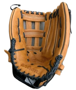 Wilson A950 14" Glove Brown Leather Baseball Softball RHT Right Hand Throw - Picture 1 of 5