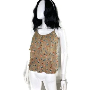 LC Lauren Conrad Size XS Floral Print Sleeveless Layered Cami Tank Top Flowy - Picture 1 of 10