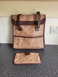 Borsa a mano nuova senza etichette grande Lancome Paris Parfums marrone marrone marrone chiaro - Foto 1 di 12