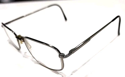 Stetson 250 Large Gunmetal Rectangle Eyeglasses Frame 56-18 - Image 1 of 4