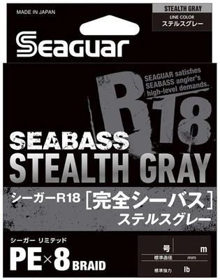 Seaguar Line PE Line R18 完整海质钓鱼 PE 线 200 米编号 1 19 磅 Stealt — 第 1/3 张图片