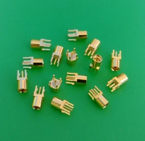 (5 piezas) Conector coaxial RF recto montaje PCB hembra MMCX - Vendedor de EE. UU. - Imagen 1 de 3