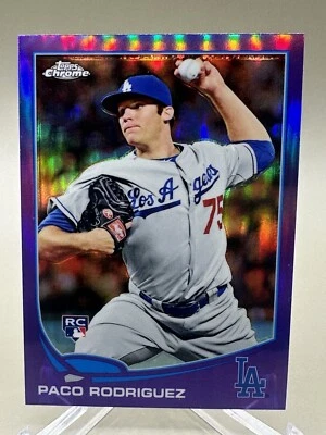 PACO RODRIGUEZ 2013 Topps Chrome PURPLE REFRACTOR RC #182 - NM/MT - Dodgers - Image 1 of 2