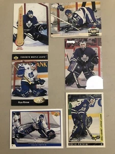 Tarjetas de hockey Felix Potvin Toronto Maple Leafs Lote de 6 tarjetas L018 - Imagen 1 de 9