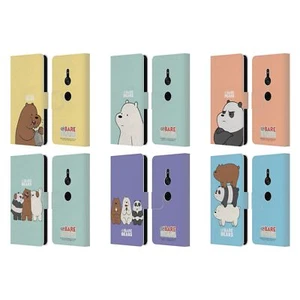 OFFICIAL WE BARE BEARS CHARACTER ART LEATHER BOOK WALLET CASE FOR SONY PHONES 1 - Picture 1 of 12