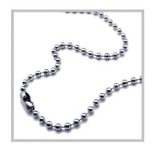 50 Pack STAINLESS STEEL BALL CHAIN NECKLACES 2.4mm 30"