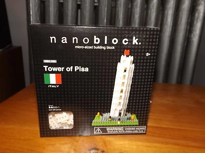TORRE DE CONSTRUÇÃO NANOBLOCO TAMANHO MICRO DE PISA NBH-030, NOVA NA CAIXA - Imagem 1 de 4