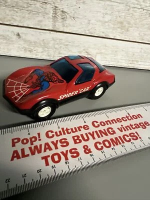 "Coche diecast de 5"" Marvel Buddy L Corp The Amazing Spider Car Spider-man de 1980" Foto 1 de 4